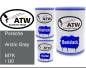 Preview: Porsche, Arctic Gray, M7K / U0: 500ml Lackdose + 500ml Klarlack + 250ml Härter - Set, von ATW Autoteile West.